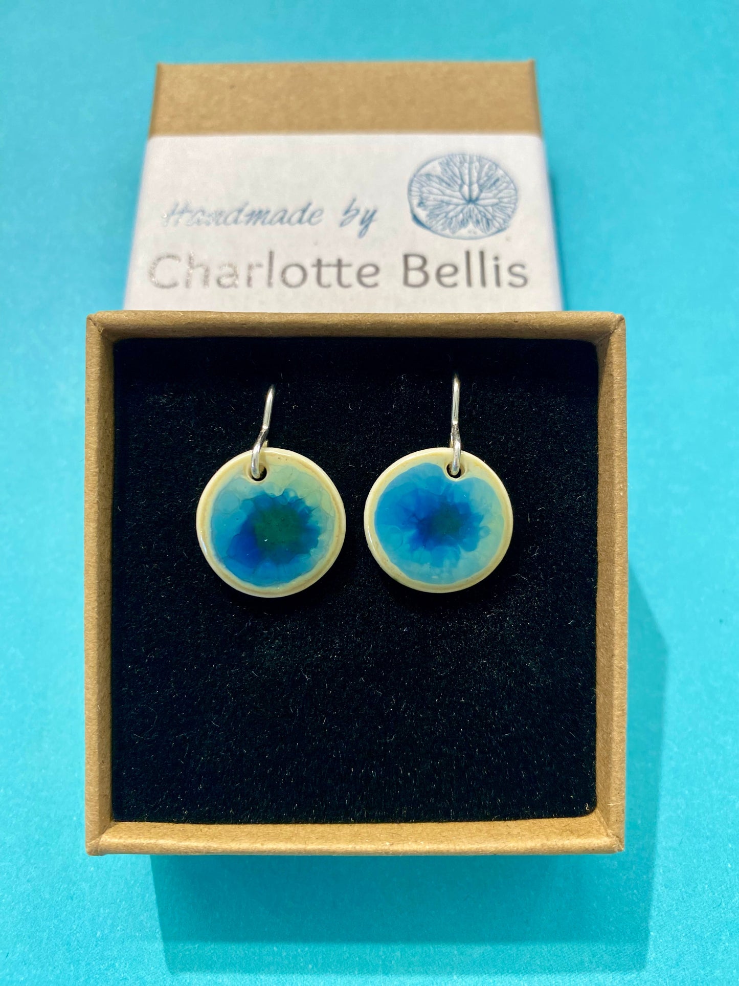 Ocean Glaze Disc Earrings