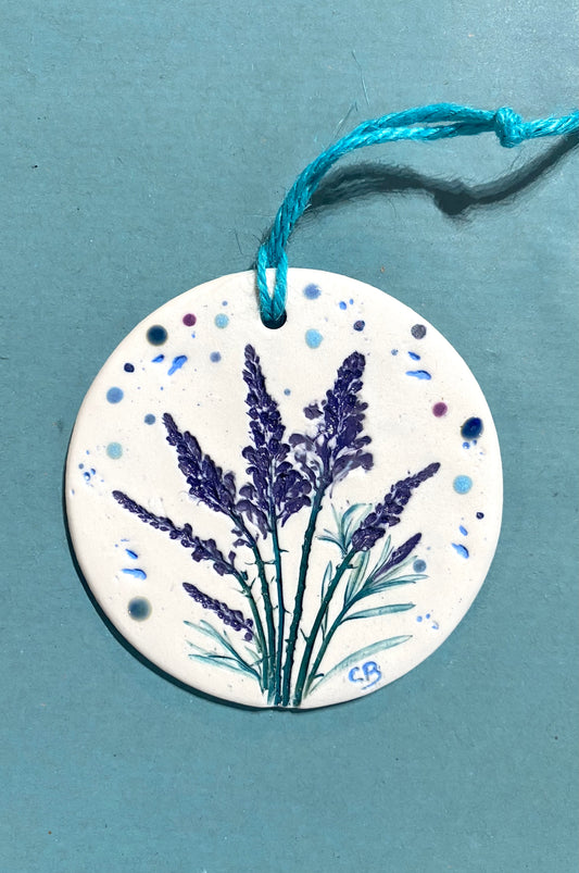 Wall Plaque Round - Toadflax (Llin Y Llyffant)