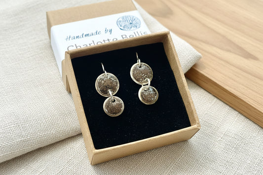 Metallic Disc Earrings
