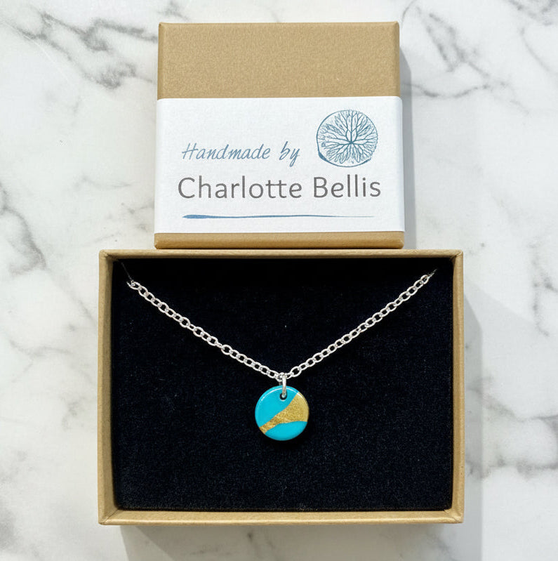 Disc Bracelet with 24ct gold detailing