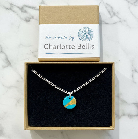 Disc Bracelet with 24ct gold detailing