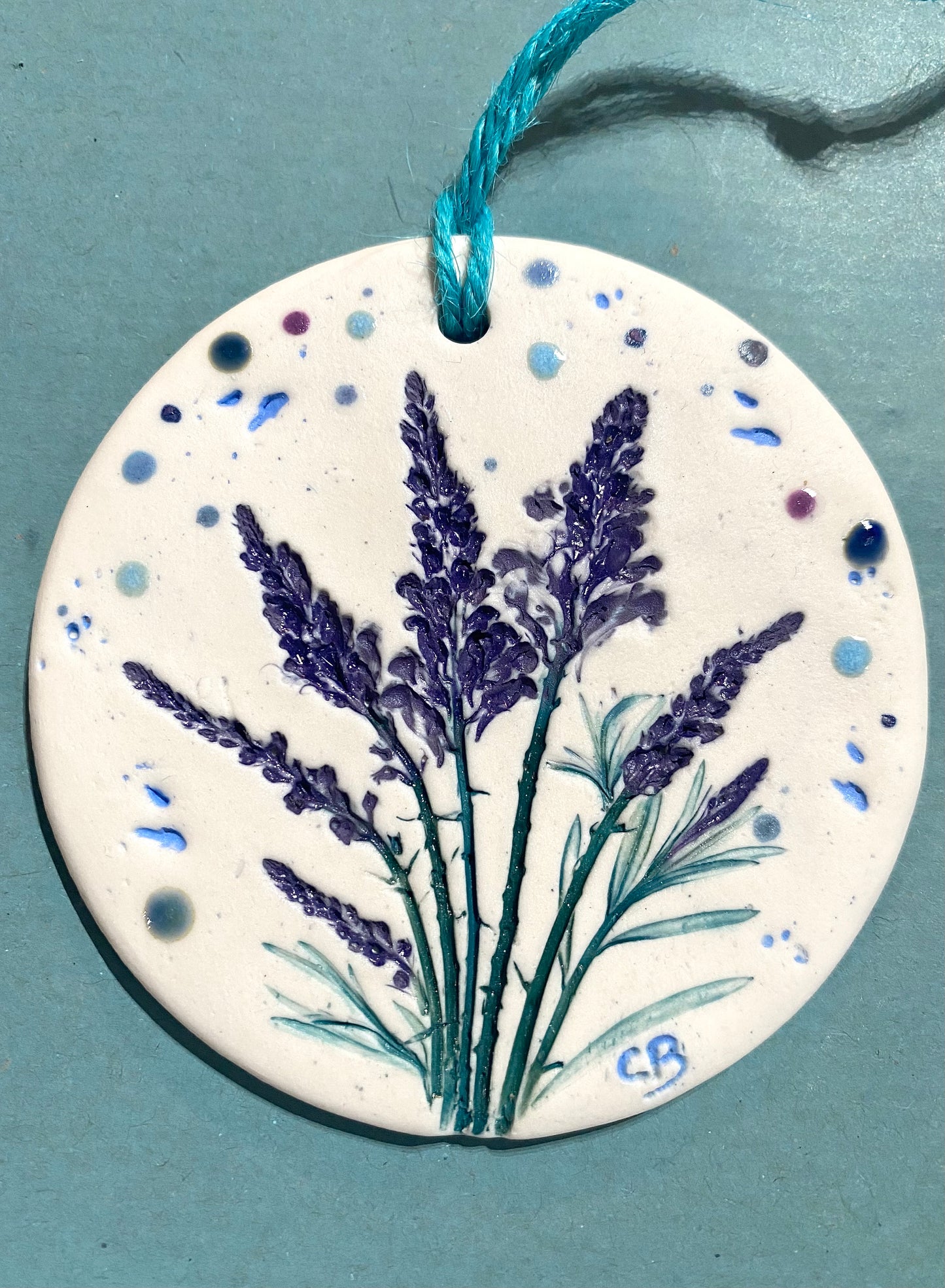 Wall Plaque Round - Toadflax (Llin Y Llyffant)