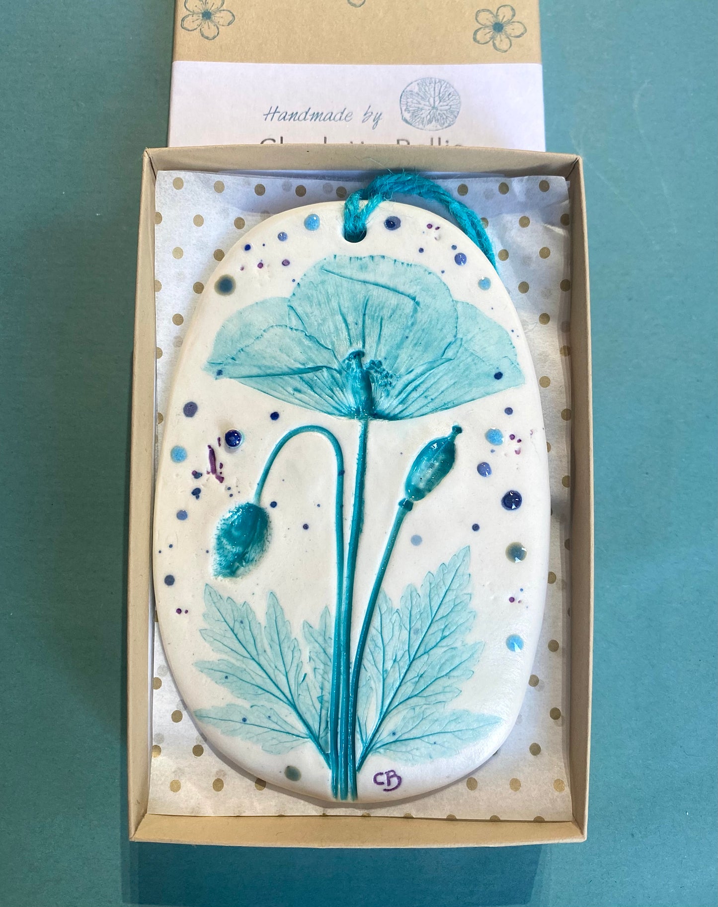 Wall Plaque - Welsh Poppy (Pabi Cymreig)