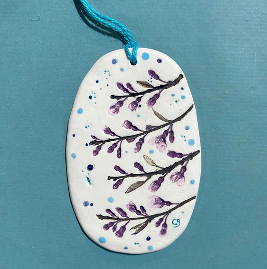 Wall Plaque - Cherry Blossom (Blodau Ceirios)