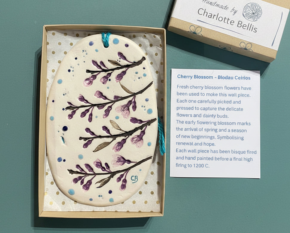 Wall Plaque - Cherry Blossom (Blodau Ceirios)