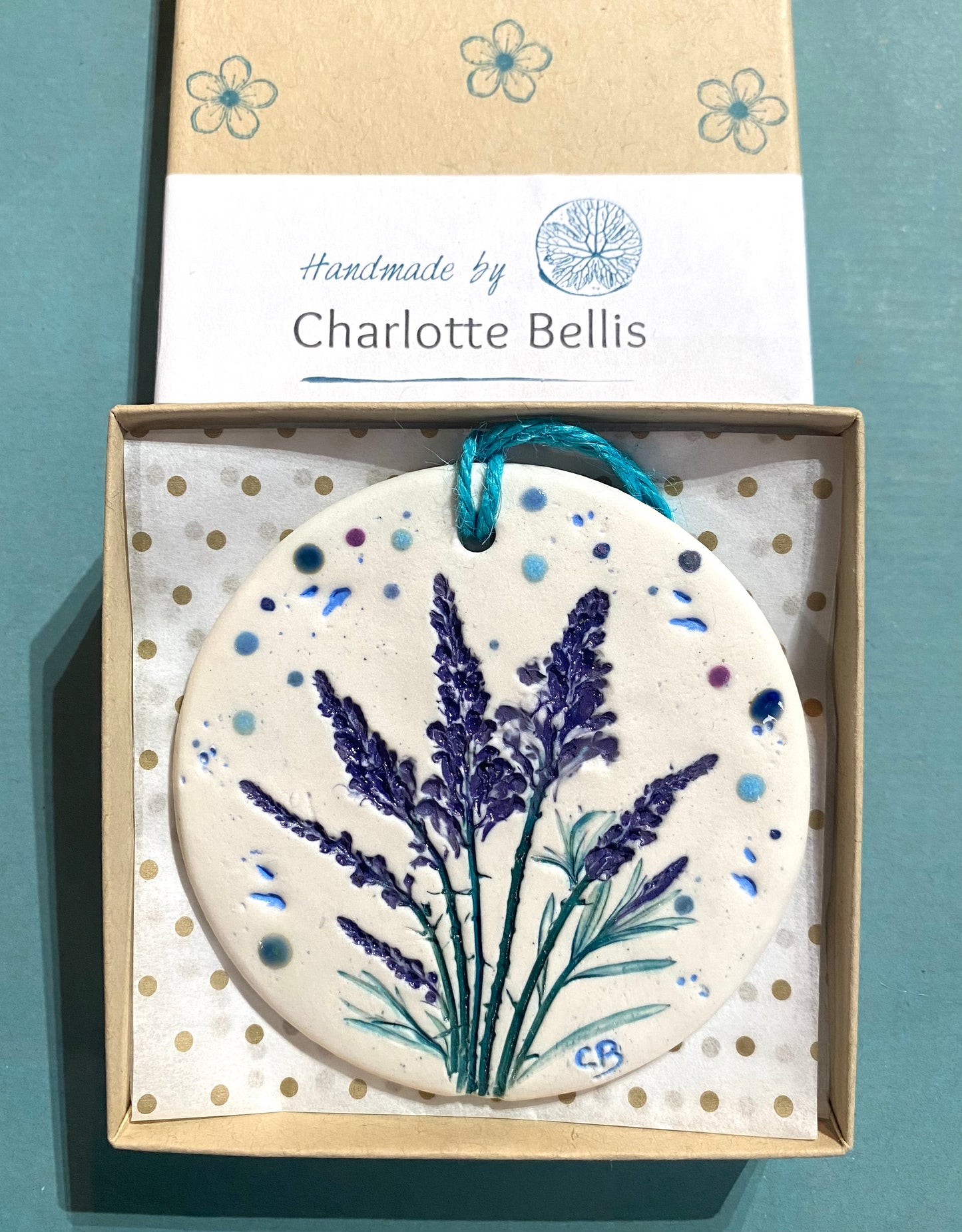 Wall Plaque Round - Toadflax (Llin Y Llyffant)