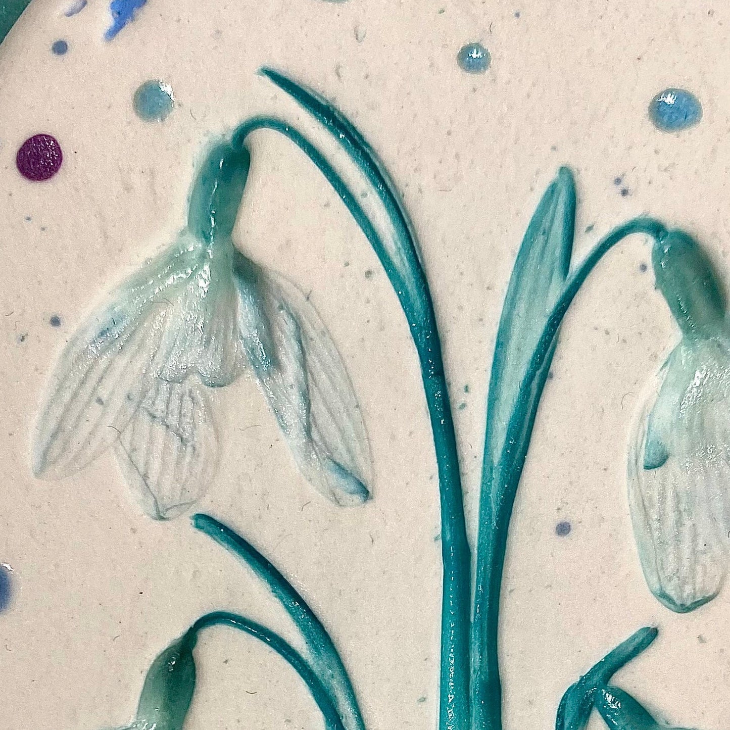 Wall Plaque - Snowdrops (Lili Wen Fach)