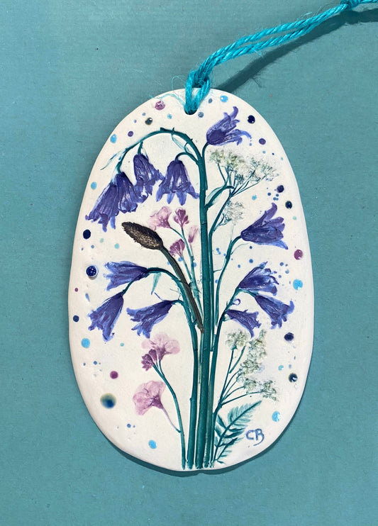 Wall Plaque - Bluebells (Clychau’r Gog)