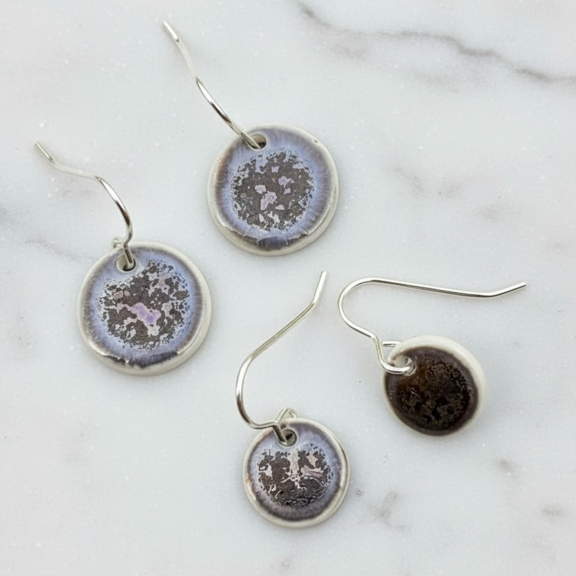Metallic Disc Earrings