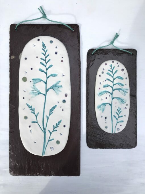 Montbretia Porcelain Wall Plaque - Image 4