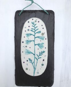 Montbretia Porcelain Wall Plaque