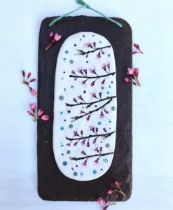 Blossom Porcelain Wall Plaque