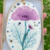 Cosmos Porcelain Plaque with Hessian String