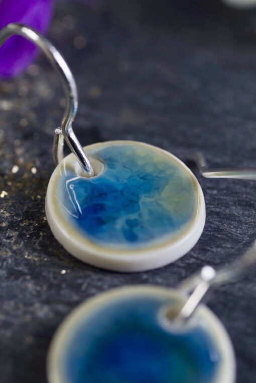 (B) Ocean Glaze Disc Earrings - Image 3