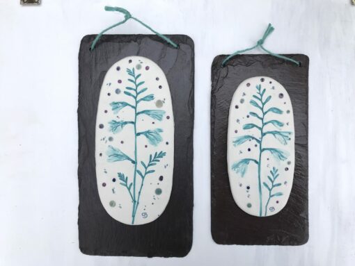 Montbretia Porcelain Wall Plaque - Image 3