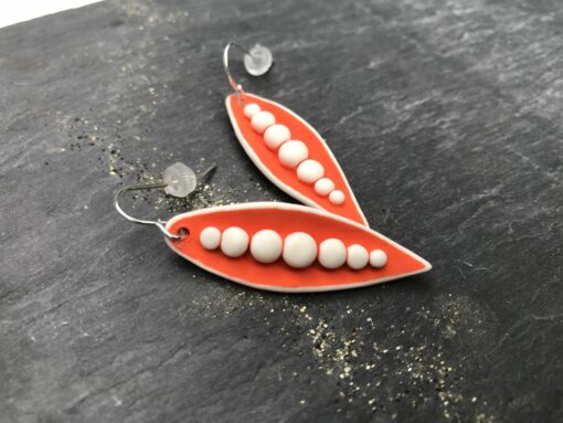 Small Pea Pod Earrings - Image 5