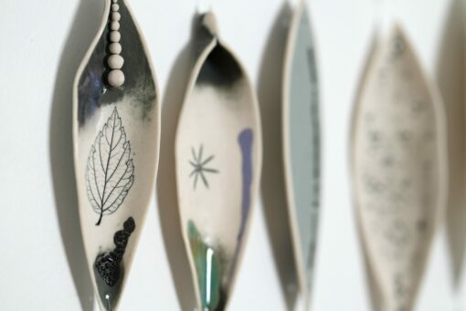 Porcelain Wall Hangings on Driftwood - Image 10