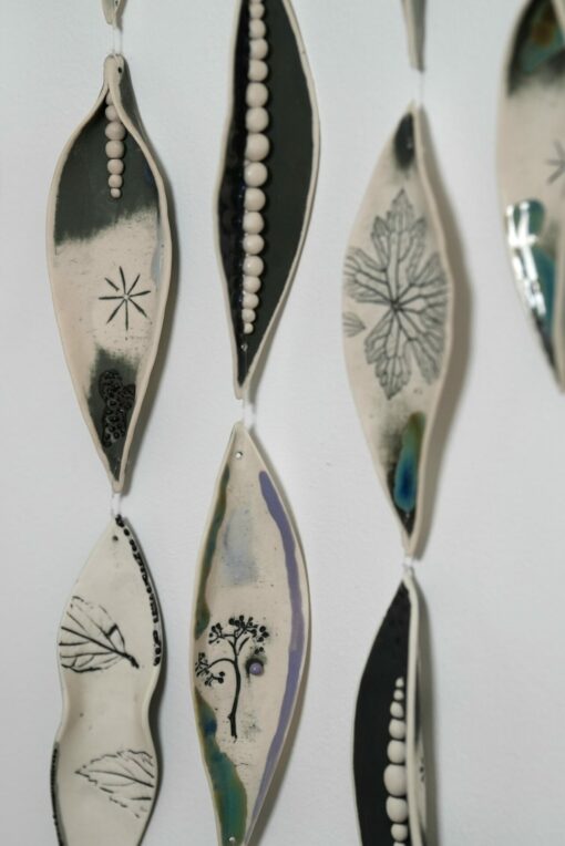 Porcelain Wall Hangings on Driftwood - Image 11