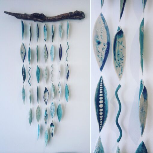 Porcelain Wall Hangings on Driftwood - Image 21