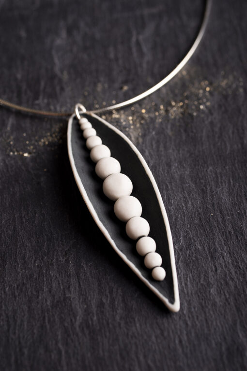 Large Pea Pod Necklace - Image 5