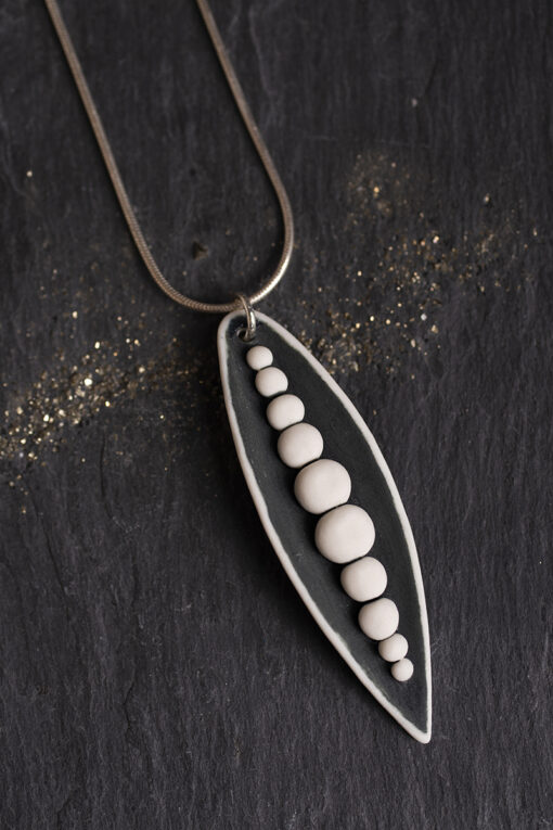 Small Pea Pod Necklace - Image 2