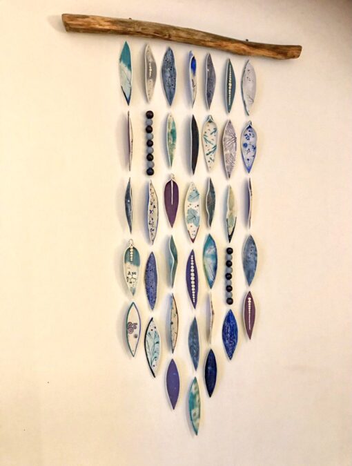 Porcelain Wall Hangings on Driftwood - Image 13