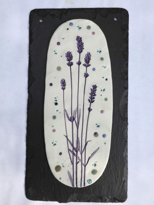 Lavender Porcelain Wall Plaque - Image 5