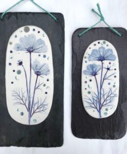 Cosmos Porcelain Wall Plaque