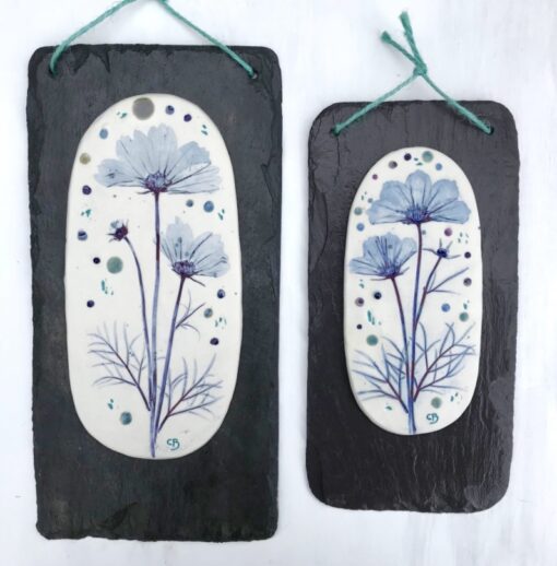 Cosmos Porcelain Wall Plaque