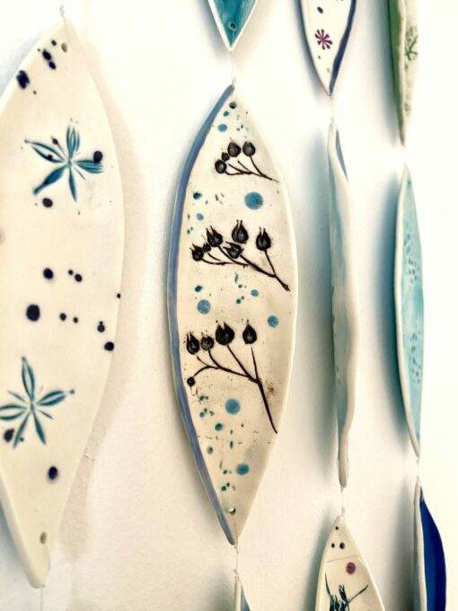 Porcelain Wall Hangings on Driftwood - Image 7