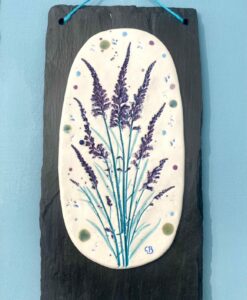 Toadflax Porcelain Wall Plaque