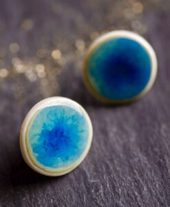 (B) Ocean Glaze Stud Earrings