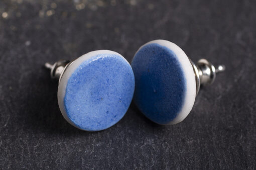 Disc Stud Earrings - Image 2