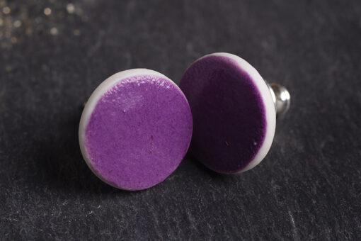 Disc Stud Earrings - Image 5
