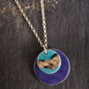 Double Disc Necklace with Platinum