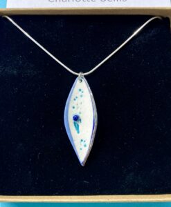 Droplet Necklace with Platinum Detailing