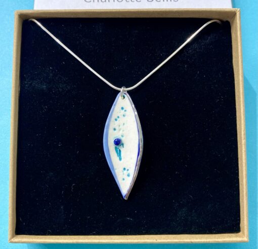 Droplet Necklace with Platinum Detailing