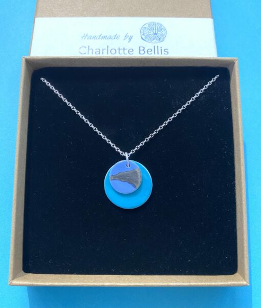 Double Disc Necklace with Platinum - Image 4