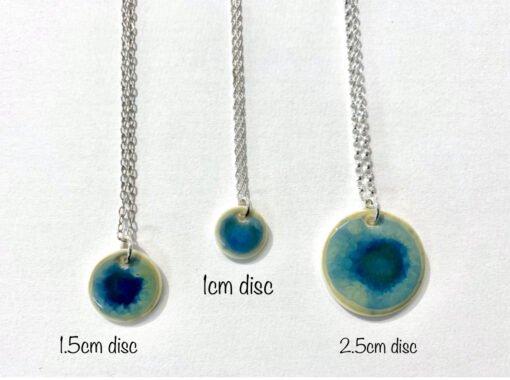 (B) Ocean Glaze Disc Necklace - Image 4