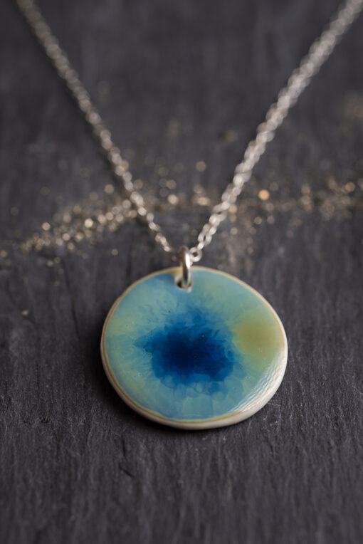 (B) Ocean Glaze Disc Necklace