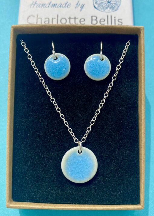 (N) Sea Breeze Glaze Disc Necklace