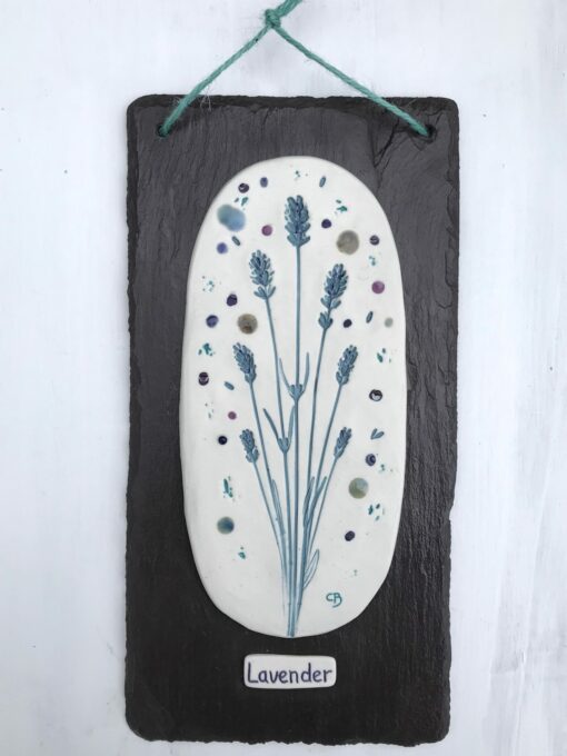 Lavender Porcelain Wall Plaque - Image 3