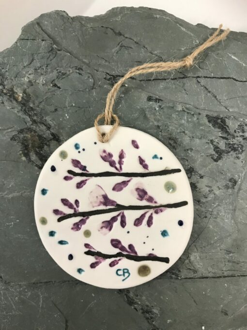 Blossom -Small Round Plaque