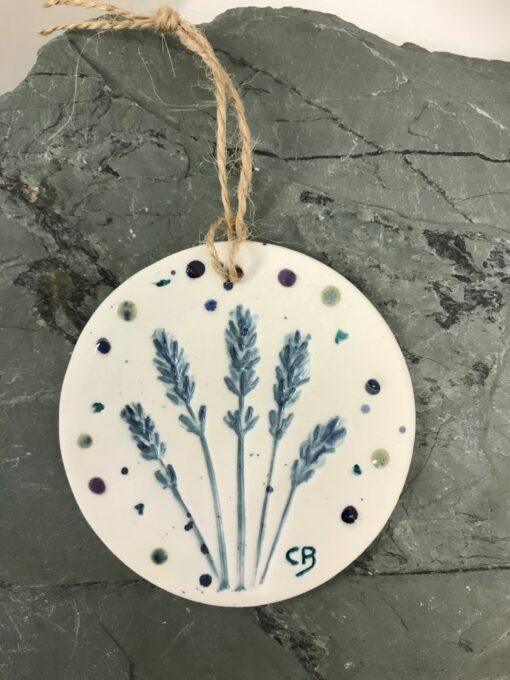 Lavender -Small Round Plaque - Image 3