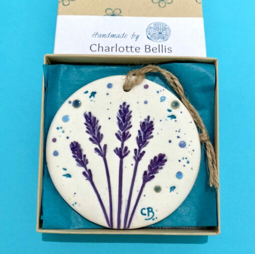 Lavender -Small Round Plaque - Image 2