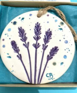 Lavender -Small Round Plaque