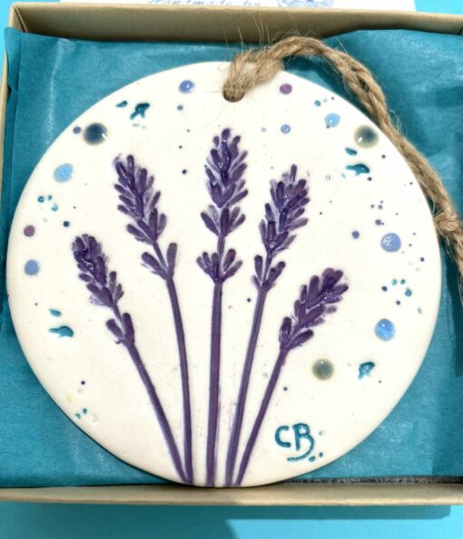 Lavender -Small Round Plaque