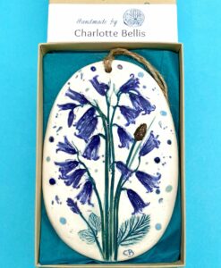 Bluebells Plaque with Hessian String