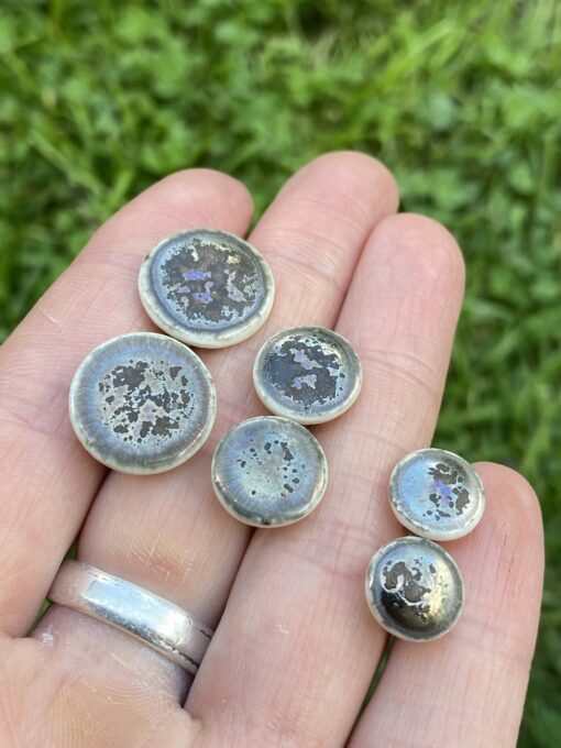 Metallic Glaze Stud Earrings - Image 3