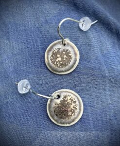 Metallic Disc Earrings